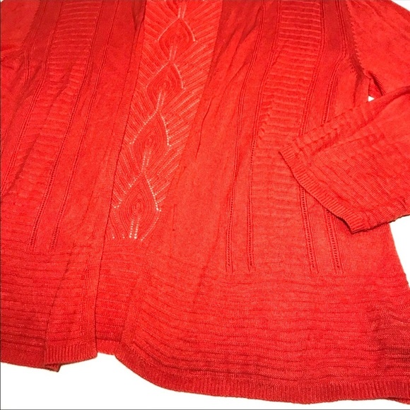89th & Madison Coral Cardigan Medium - Picture 2 of 6